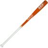 Bamboo Bats by Pinnacle Sports Equipment INC. Adult Fungo Infield/Outfield Bamboo Baseball Bat, White Handle/Orange Barrel, 34" (HWBO34F) view 1
