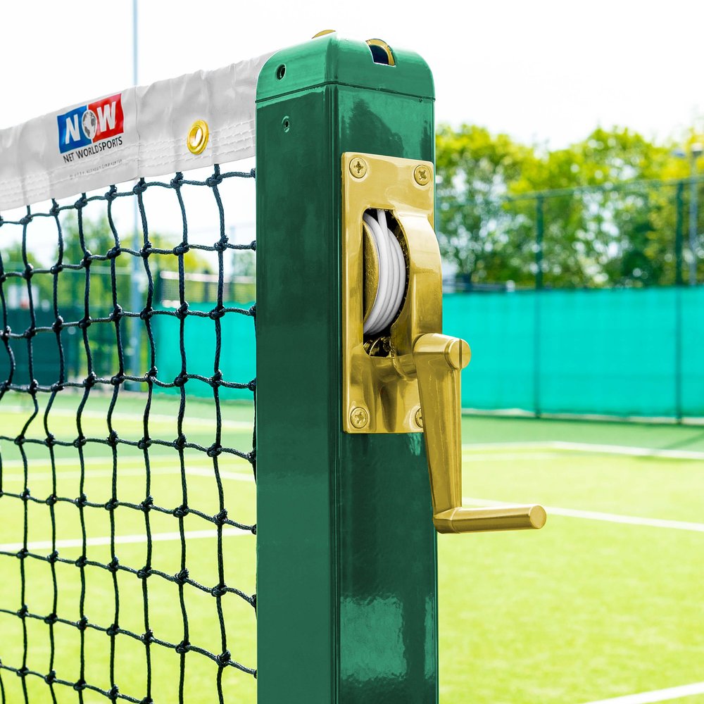 Vermont Tennis Post Winder Mechanism & Handle [3 Styles] | Premium Brass  Square & Round Tennis Posts (Large Square)