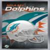 Trends International NFL Miami Dolphins - Helmet 18 Wall Poster, 22.375" x 34", Silver Framed Version view 1