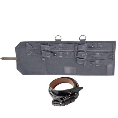 Warcraft Exports German WWII MP 40/MP40 Canvas & Leather Carry Case, MP40 Schmeisser (GET FREE MP40 SLING) (GREY)