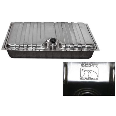 Scott Drake C9ZZ-9002-SS Stainless Steel Fuel Tank With Drain Plug