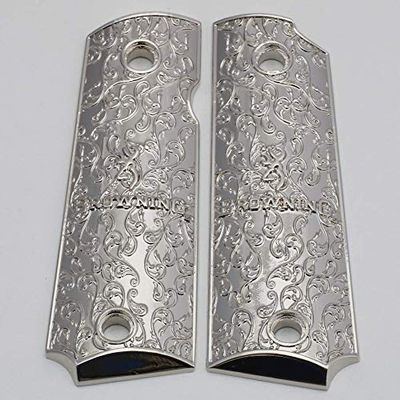 Browning 1911-22/1911-380 Metal Grips Nickel Plated