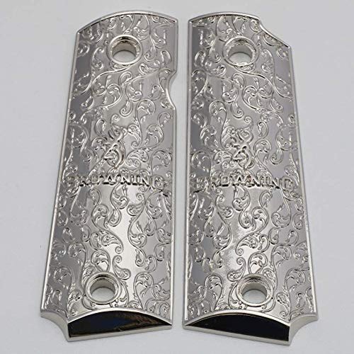Browning 1911-22/1911-380 Metal Grips Nickel Plated
