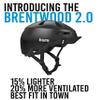 Bern Brentwood 2.0 Bike Helmet, Matte Black w/Visor - Small view 2
