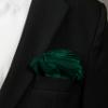 Spring Notion Boys' Satin Zipper Necktie and Handkerchief Set Small Emerald view 3