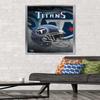 Trends International NFL Tennessee Titans - Helmet 18 Wall Poster, 22.375" x 34", Silver Framed Version view 2