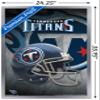 Trends International NFL Tennessee Titans - Helmet 18 Wall Poster, 22.375" x 34", Silver Framed Version view 3