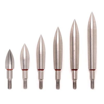 HNZMDY 12 Pcs Archery Arrow Field Points 100/150/200/250/300/350 Grain Bullet Points Screw in Broadheads (Silver, 100 Grain)