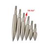 HNZMDY 12 Pcs Archery Arrow Field Points 100/150/200/250/300/350 Grain Bullet Points Screw in Broadheads (Silver, 100 Grain) view 3