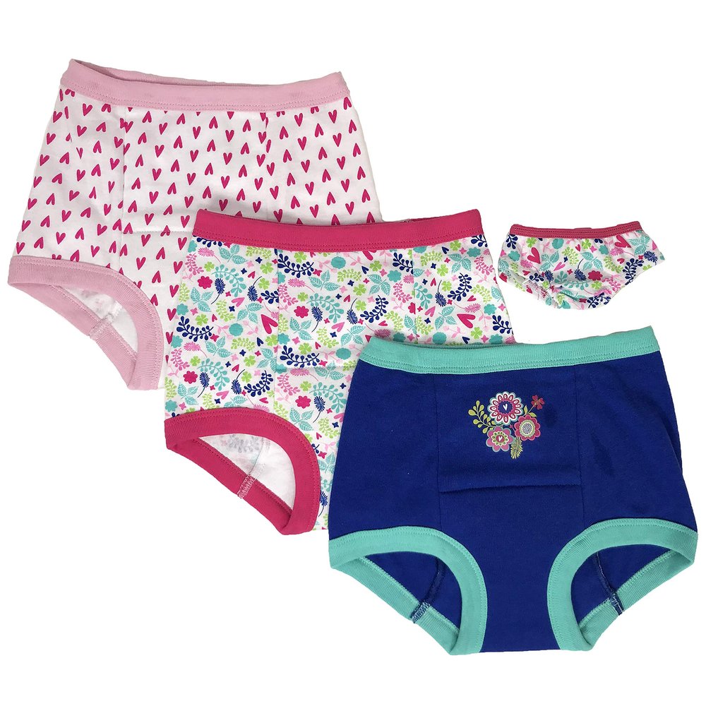 Baby Alive Girls Baby Alive 3-Pack Potty Training Pants With Doll Panty Includes Success Chart and Stickers in Sizes 2T, 3T, 4T, Baby Alive, 2T