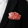 Spring Notion Boys' Satin Zipper Necktie and Handkerchief Set Small Peach view 3