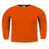 Shaka Wear KTC15_S Thermal Long Sleeve Crewneck Waffle Shirt Orange S