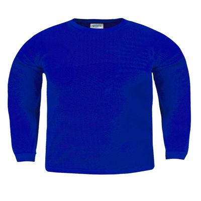 KTC13_L Thermal Long Sleeve Crewneck Waffle Shirt Royal L