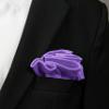 Spring Notion Boys' Satin Zipper Necktie and Handkerchief Set Medium Dusty Levendar view 3