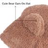 Baby Girls Boys Winter Warm Scarf Hat Kids Thick Earflap Hood Cap with Ear 6M-7T (Khaki, M) view 4