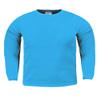 KTC09_S Thermal Long Sleeve Crewneck Waffle Shirt Turquoise S view 1