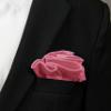 Spring Notion Boys' Satin Zipper Necktie and Handkerchief Set Small Dusty Rose view 3