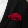 Spring Notion Boys' Satin Zipper Necktie and Handkerchief Set Large True Red view 3