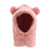 Baby Girls Boys Winter Warm Scarf Hat Kids Thick Earflap Hood Cap with Ear 6M-7T (Pink, M) view 1