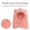 Baby Girls Boys Winter Warm Scarf Hat Kids Thick Earflap Hood Cap with Ear 6M-7T (Pink, M) view 3
