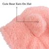 Baby Girls Boys Winter Warm Scarf Hat Kids Thick Earflap Hood Cap with Ear 6M-7T (Pink, M) view 4