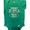Mommy half marathon baby onesie  runner one piece running infant bodysuit view 1