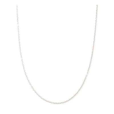 2MM Stainless steel chain necklace, Thin cable chain necklace for women men, Silver chains for necklace alone or pendant addition, 16-30 inch Available (16 inch)