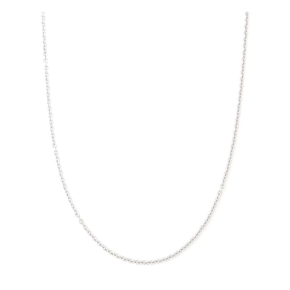 2MM Stainless steel chain necklace, Thin cable chain necklace for women men, Silver chains for necklace alone or pendant addition, 16-30 inch Available (16 inch)