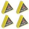 Dime Bag Hardware Triple Slick Scented Skateboard Curb Wax - Pocket Size Yellow 4-Pack for Skaters On The Go - Use on Curbs, Ledges and Rails at The Skate Park or in The Streets view 1