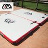 Foammaker Aqua Marina Inflatable Dock Platform, Inflatable Swim Platform, Inflatable Platform Dock, White and Red Side view 3