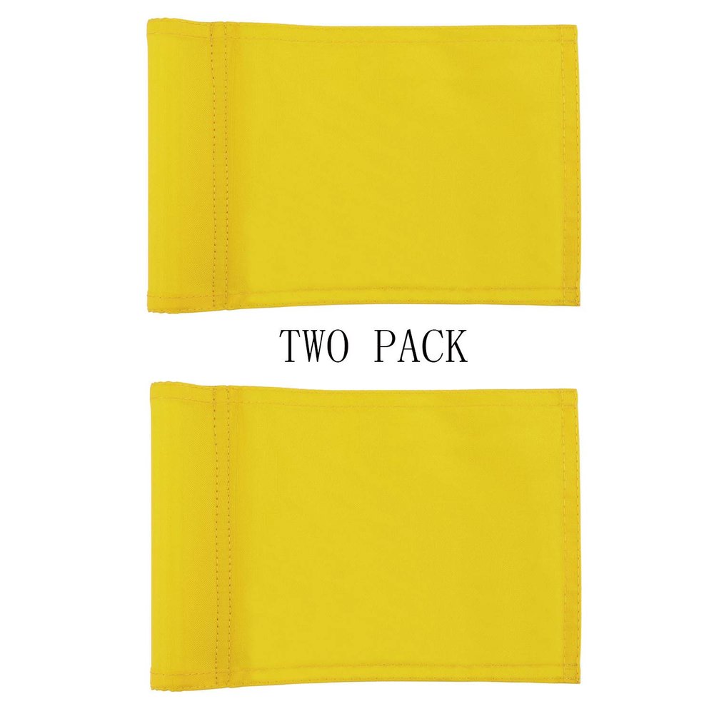 diliclever Golf Flag,Practice Green Golf Flags,400D Nylon Golf Putting Green Flag,Indoor Outdoor Backyard Golf Pin Flags,6 x 8 (Yellow)