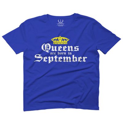 0107. It's is My Birthday Gift Queens are Born in September 20th 30th 40th 50th for Men T Shirt (Royal 2X-Large)