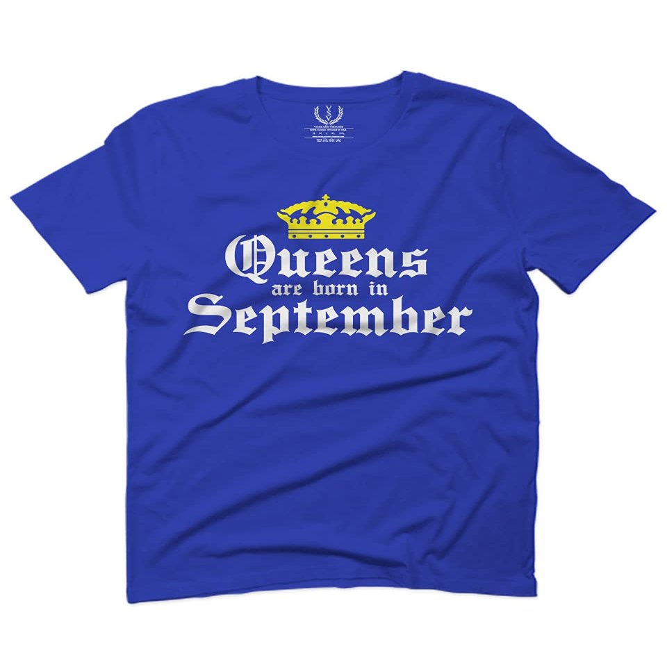 0107. It's is My Birthday Gift Queens are Born in September 20th 30th 40th 50th for Men T Shirt (Royal 2X-Large)