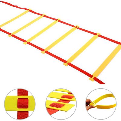 Homebeast Fitness Agility Ladder Training Equipment, Improve Coordination, Speed, Develop Explosive Power, Strength and Better Footwork,6/8/10/12/14 Rung Agility Ladder + Carry Bag