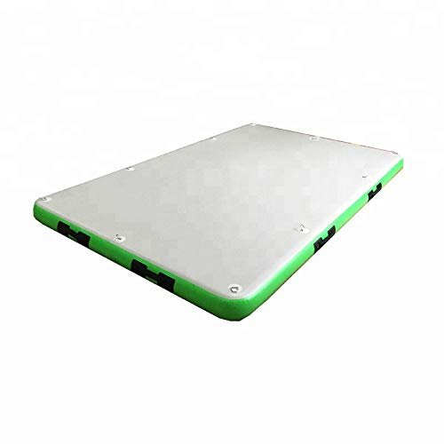 Foammaker Inflatable Floating Docks - Island Inflatable Air Platform - Airport Classic Inflatable Swim Platform (10ft10ft)