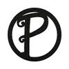 10" Pin-On Black Embossed Felt Monogram Letter P view 1