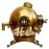 Mahira Nautical Brass Antique Scuba SCA Marine Diving Divers Helmet US Navy Mark V Full Size 18" A view 2