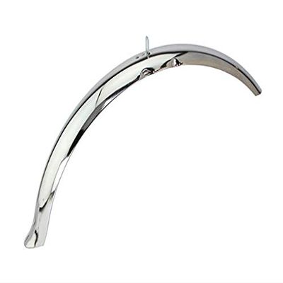 Chrome 26" Flared Standard Front Fender. Front Fender only. Bike Part for Cruiser, Trike, Beach Cruiser, Bicycle Part