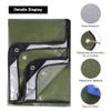 RedSwing Insulated Tarp, Multipurpose Emergency Thermal Tarps, Waterproof All Weather Heavy Duty Heat Reflective Survival Blanket for Camping Hiking, Green view 3