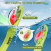 Aegend Diving Dry Snorkel for Adult & Youth - Snorkeling Gear with Top Dry Valve, Perfect for Snorkeling, Freediving, Swimming and Scuba Diving view 2