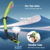 Aegend Diving Dry Snorkel for Adult & Youth - Snorkeling Gear with Top Dry Valve, Perfect for Snorkeling, Freediving, Swimming and Scuba Diving view 3