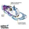 Yukon Charlie's Advanced Spin Float Women's Snowshoe Kit, 8-inch x 21-inch, Includes Snowshoes, Trekking Poles and Travel Bag view 3