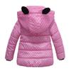 Baby Toddler Girls Winter Coat Warm Padded Thick Clothes 2-4 Years Old,Kids Cute Dot Bow Hoodie Overcoat Outwear (1-2 Years Old, Pink) view 2