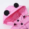 Baby Toddler Girls Winter Coat Warm Padded Thick Clothes 2-4 Years Old,Kids Cute Dot Bow Hoodie Overcoat Outwear (1-2 Years Old, Pink) view 3