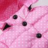 Baby Toddler Girls Winter Coat Warm Padded Thick Clothes 2-4 Years Old,Kids Cute Dot Bow Hoodie Overcoat Outwear (1-2 Years Old, Pink) view 4