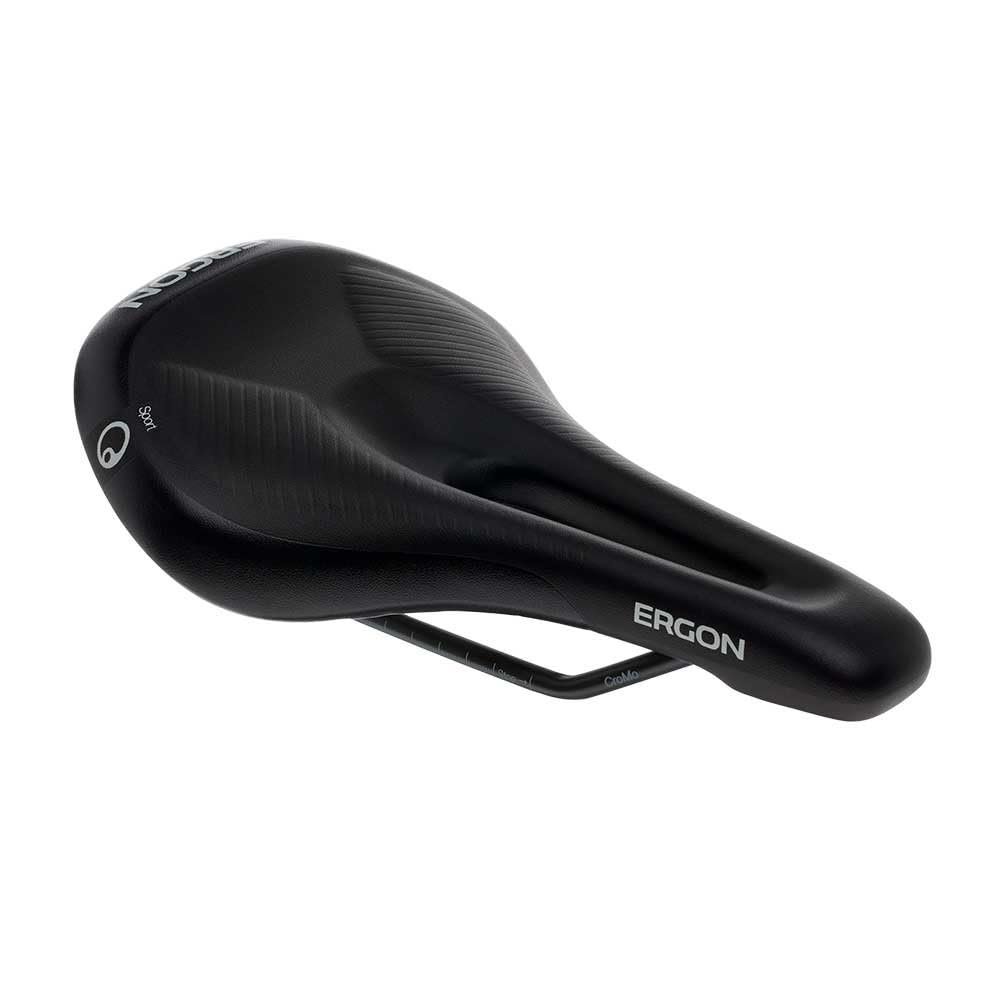Ergon Women's SM E-MTB Sport Saddle, Black, Small/Medium