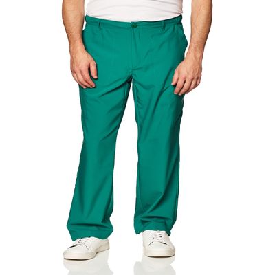 WonderWink W123 Mens Flat-Front Cargo Pant  Hunter, Large