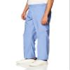 WonderWink W123 Mens Flat-Front Cargo Pant  Ceil Blue, Small view 2