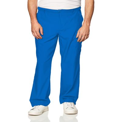 WonderWink Men's Petite-Plus-Size Men's Cargo Pocket Pant Pants, Royal, 3-XLarge/Short