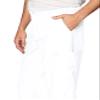WonderWink W123 Mens Flat-Front Cargo Pant  White, XL Short view 2